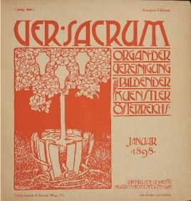 Alfred Roller's cover of the first issue of <i>Ver Sacrum</i> (January 1898)